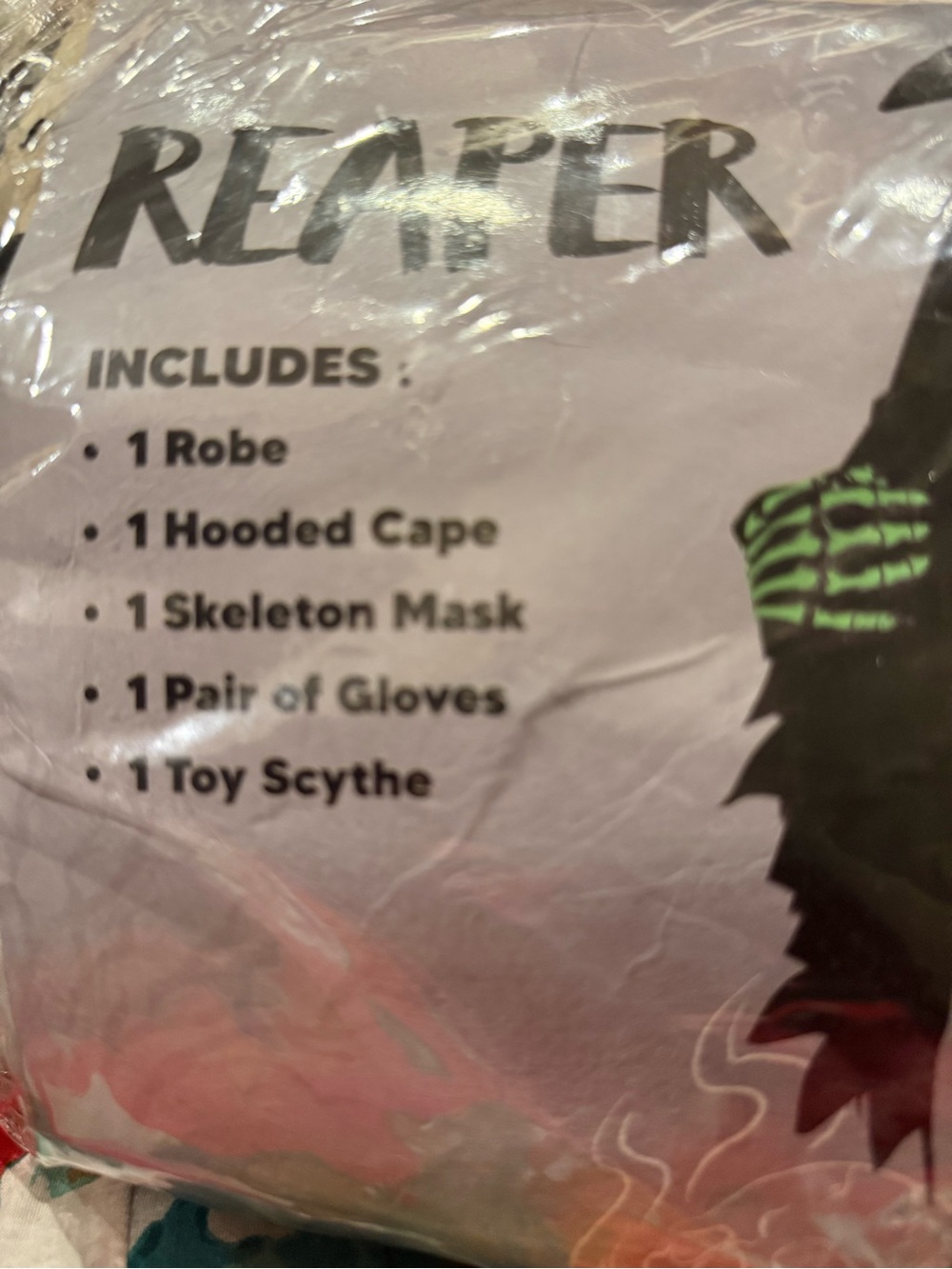 Reaper Costume size xxl 14-16 yrs youth new